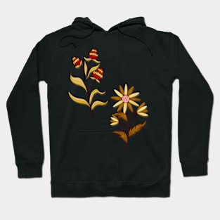 Simple Wildflowers Pattern 2 Hoodie